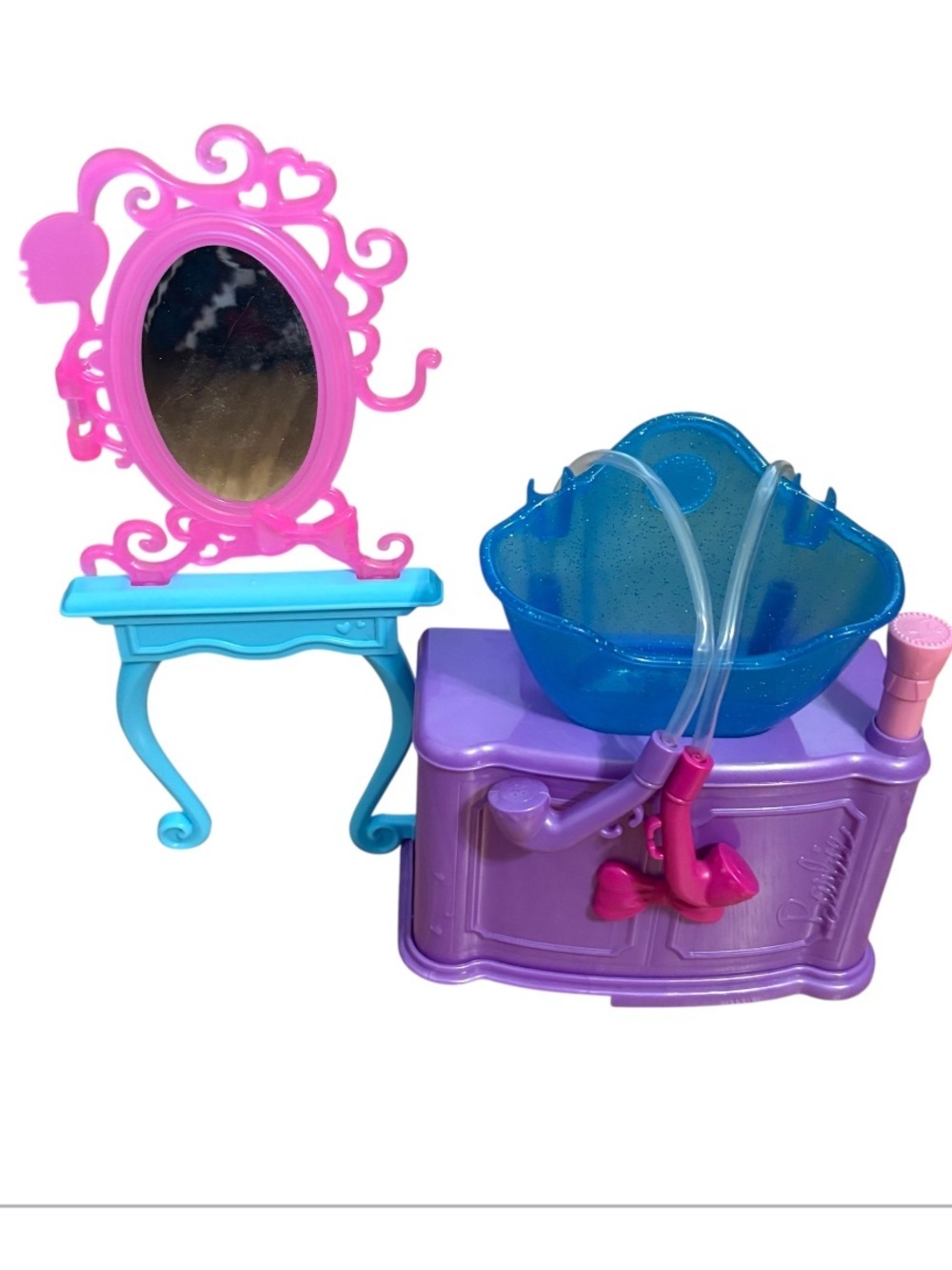 Barbie Hair-tastic Color And Wash Salon Washing Station Glam Fashionista